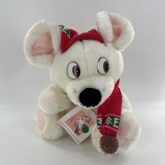 Vintage Commonwealth Kris Mouse With A Mission Christmas Plush Stuffed Animal - Picture 2 of 16